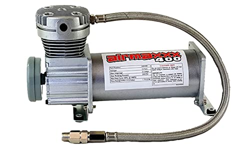 Pewter 400 Air Suspension Compressor – 12V, 100% Duty @ 100 PSI, 1.75 CFM
