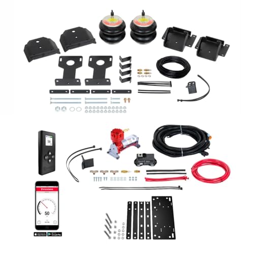 TrendsAuto Firestone Airide Red Label Air Springs Rear Kit & Air Command Heavy Compressor with Single Wireless App and Remote fits 2020-2026 4500HD 5500HD Cab-Chassis | TrendsAuto Decal - size: Single Path