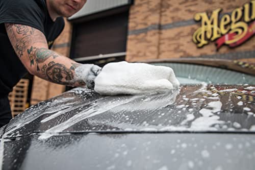 Meguiar's X3002 Microfiber Wash Mitt,Super-Thick,Reusable Wash Mitt for Ultimate Finish,Safe on Clear Coats,Leaving You with A Show Car Finish,(Pack of 6) - size: 6 Count, style: Microfiber Wash Mitt