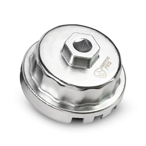 SMOTIVEPRO 64mm 4-Slot Oil Filter Cap Wrench for Toyota 2.5L-5.7L Engine | 3/8" Drive Design Fits Select Toyota Camry, RAV4, Tundra, Highlander, 4Runner and Lexus Models, for Easy Oil Filter Removal - color: 64mm 4-slot for Toyota/Lexus 2.5l-5.7l Engines