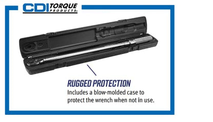 CDI 3/8 Inch Drive Adjustable Click Torque Wrench, Range 30-250 In Lbs / 4-27.7 Nm (2502MRMH) - size: 3/8", style: 30-250 in.lbs