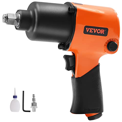VEVOR Air Impact Wrench, 1/2" Drive Air Impact Gun Up to 880ft-lbs Nut-busting Torque, 7500RPM Lightweight Pneumatic Tool for Auto Repairs and Maintenance - size: 1/2-Inch/880 ft-lbs