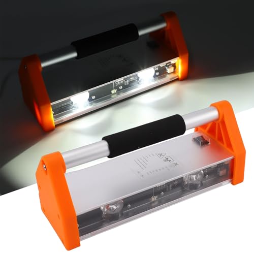 Eujgoov Wall Polishing Lamp, 26W 2200LM Wide Angle LED Light for Wall Tile Floor Inspection, with 120x5 Illumination and 8m Power Cord (US Plug 100‑240V)