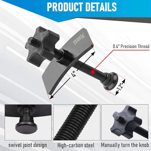 Brake Caliper Compression Tool.Heavy Duty Caliper Piston Compressor Tool with 10mm Socket and Brake Caliper LUB