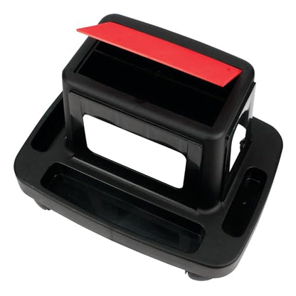 Performance Tool W85026 Multi-Slot Creeper Rolling Work Seat with Storage Tray for Mechanic Garages and Workshops, Black/Red, 18x13.4x12.4-Inches - style: Rolling Work Seat