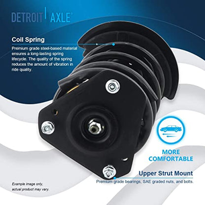 Detroit Axle - Front & Rear Struts & Coil Springs Replacement | for Chevrolet Impala Buick LaCrosse Allure - 4pc Set - size: 4Q47320/ 4 Struts