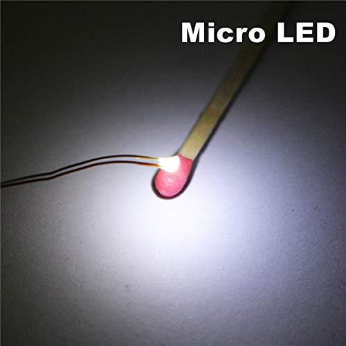 100pcs Pre-soldered Micro Litz Wired Leads Pure White SMD Led 0603 + Muti-Resistor New - color: (1)Pure White, size: 100pcs