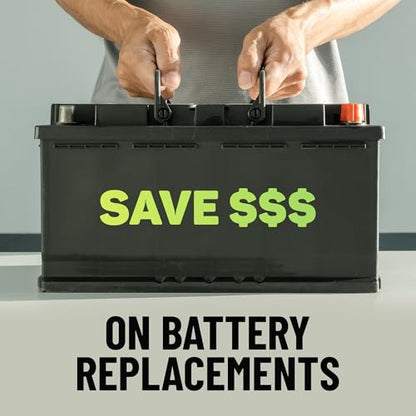Battery Restorer and Desulfator for Lead Acid - Prolong Life & Boost Charge Capacity, Battery Acid Refill and Additive for Golf Cart, RVs, Bikes, ATVs, Car 64oz