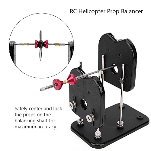 RC Prop Balancer, Durable Plastic Metal Spin Support for Precise Propeller Blade Balancing, 4mm Shaft Compatible for RC Helicopter Multirotor Drone Pilots and Model Airplane Enthusiasts