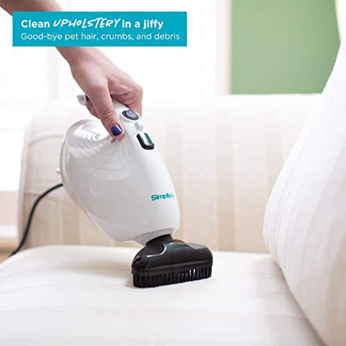 Simplicity Vacuums Flash Mini Handheld Vacuum, F1 | with Attachments, Powerful Corded Hand Vacuum, For Craft and Sewing Projects, Small Vacuum for Car Detailing
