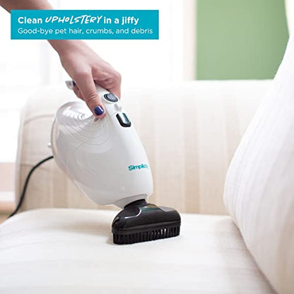 Simplicity Vacuums Flash Mini Handheld Vacuum, F1 | with Attachments, Powerful Corded Hand Vacuum, For Craft and Sewing Projects, Small Vacuum for Car Detailing