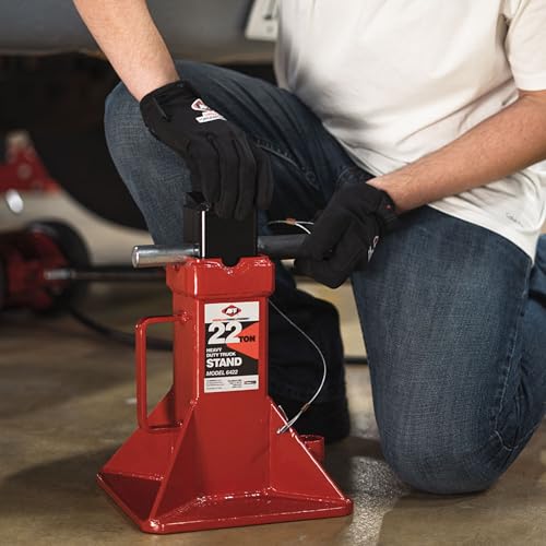 AFF 22 Ton Safety Stand Set - Heavy Duty Jack Stands for Trucks & Equipment - Pin-Style, Heavy Gauge Steel, ASME PASE-2019 - Pack of 2 - (Available in 2 Duty Levels)