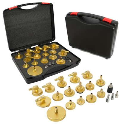17+3Pcs Brake Bleeder Adapter Kit,Brake Master Cylinder Bleeder Kit,Brake Fluid Bleeding Tools Suitable for Most Vehicles Brake Fluid Bleeding - size: 20 PCS Brake Bleeder Kit