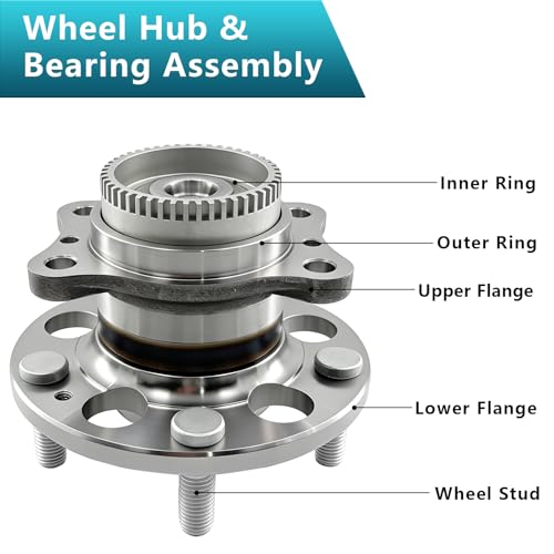 512492 Rear Wheel Bearing Hub Assembly for Hyundai Elantra 2011-2016 | Hub for Elantra GT 2013-2017, Veloster 2012-2017, Elantra Coupe, Kia Forte Forte5 Koup, Eliminates Noise, Simple Installation - size: 512492