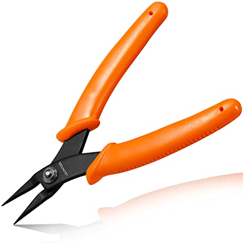 5-Inch Round Nose Pliers Specialty Pointed Nose Tweezer Nose Plier | 1mm Diameter Tip, Smooth Jaw, Mini Precision Needle Nose Chain Nose Pliers for Jewelry Making Wire Wrapping, Object Gripping - style: Round Nose Pliers