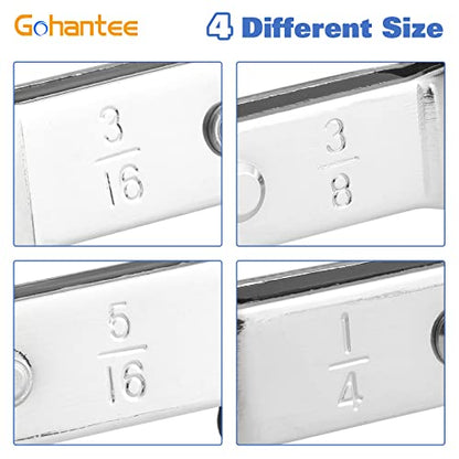 gohantee Hvac Service Wrench Tools Air Conditioner Valve Ratchet Wrench | 3/16” to 3/8” 5/16'' x 1/4'' with 2 Hexagon Bit Adapter Kit for Air Refrigeration Tools and Equipment Repair Tools Clearance