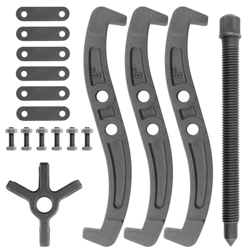 ChgImposs Multifunction Standard Carbon Steel 2 Jaw / 3 Jaw Bearing Puller with 4 Single Hole Claw Pullers for Car/Mechanical Repairing (8 Inch) - size: 8 Inch