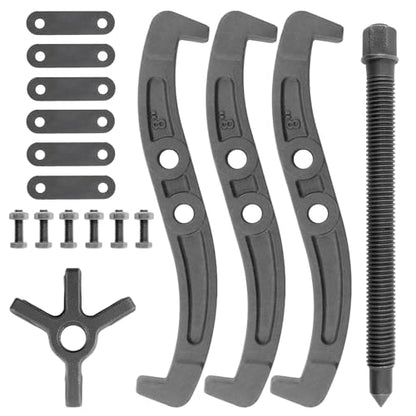 ChgImposs Multifunction Standard Carbon Steel 2 Jaw / 3 Jaw Bearing Puller with 4 Single Hole Claw Pullers for Car/Mechanical Repairing (8 Inch) - size: 8 Inch