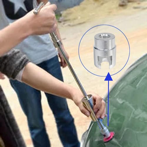 2Pcs Slide Hammer Dent Puller, M10 Dent Repair Puller Head for Cars | Durable Aluminum Alloy, For Minor Car & Motorcycle Dents, No Plastic Bumpers Or Large Dents, Pulling Tab Adapter - size: M10
