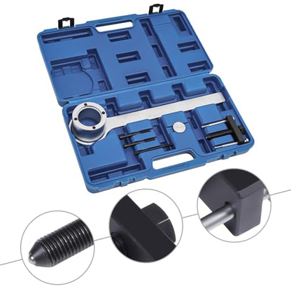 Crankshaft Pulley Puller Set Universal Crankshaft Pulley Removal Tool Kit Crankshaft Damper Remover Puller forJaguar L-and RoverV8 Engine 3.2-4.4L