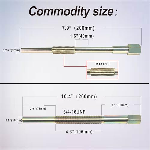 Hardened Primary & Secondary Clutch Puller Tool Kit, 13 Models | And Sizes of Clutch Puller Tools. Suitable for,Golf Carts,Arctic Cat， Kawasaki, Polaris Motorcycle