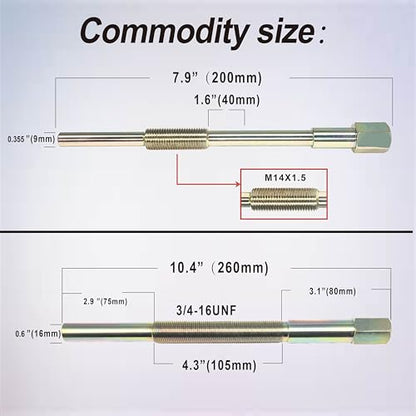 Hardened Primary & Secondary Clutch Puller Tool Kit, 13 Models | And Sizes of Clutch Puller Tools. Suitable for,Golf Carts,Arctic Cat， Kawasaki, Polaris Motorcycle