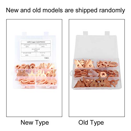 Hilitand 110pcs Dent Pulling Puller Rings withOT Round for Automotive Sheet Metal Welding Repair, Hilitandudmw491ggy