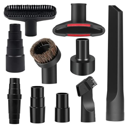 10 Pcs Universal Vacuum Attachments & Brushes for Shop Vac Accessories, 2 1/2" to 1 1/4" Hose Adapter for Shop Vac, 1 7/8" to 1" Vacuum Brush Attachment, Vacuum Accessories and Attachments - size: 10 Pcs