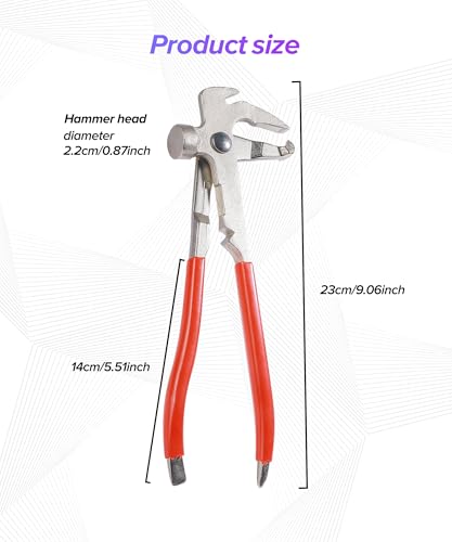 Wheel Balancer,Car Accessories Universal Tire Hammer,Automotive Tire Repair Tools Wheel Weight Pliers,Used to Adjust Clip-on Balancing Wheels Weights,Suitable for Most Cars,SUVs,Trucks
