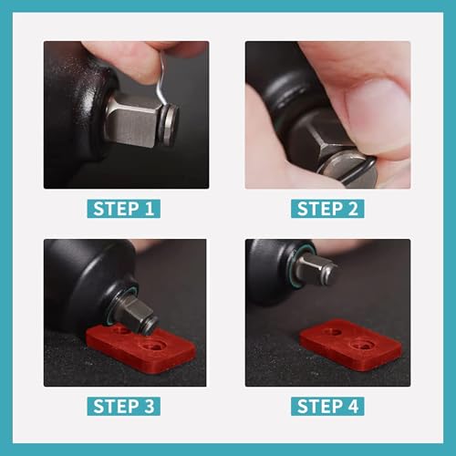 (10 Sets) 3/8" Impact Wrench Retaining Rings with O-Ring, Compatible with Electric/Pneumatic Cordless Wrench, Including Retainer Ring Anvil Install Tool - size: (10 Sets) 3/8" Retaining Rings with O-Ring & Tool