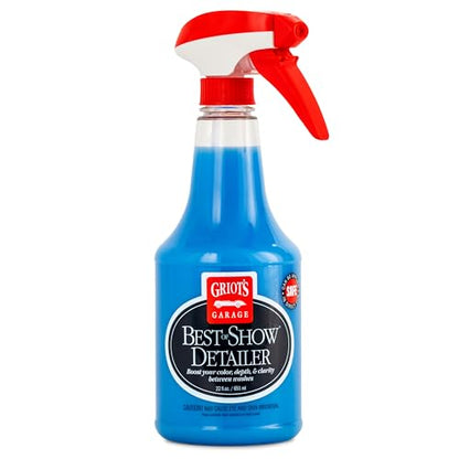 Griot's Garage Best of Show Detailer for Car Detailing, Wipes Away Dust, Fingerprints, and Light Dirt, Improves Paint Gloss and Color Between Washes, 10980, 22oz - size: 22 Fl Oz (Pack of 1)