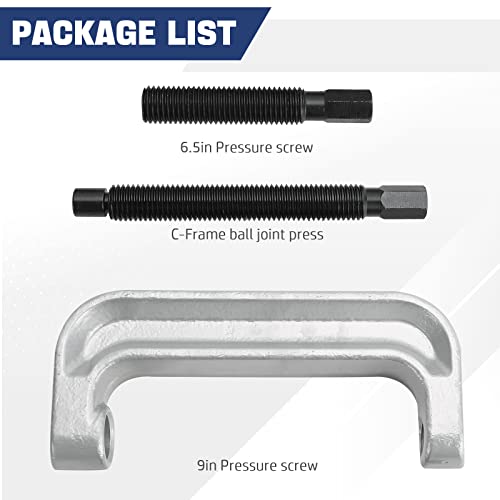 DASBET Large Ball Joint Press | Extended C-Frame Press for U-Joints Removes Ball Joints | Works with Most Toyota, Chevrolet, Dodge Ram, and Ford Pick-Up Trucks