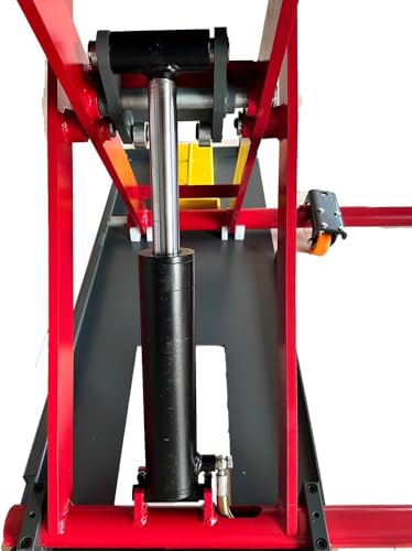 KT-X77 Portable Mid Rise Scissor Lift 7000Lbs Capacity, 39.37" Max Height 110V/60Hz/1PH, Adjustable Heavy Duty Quick Jack Manual Release