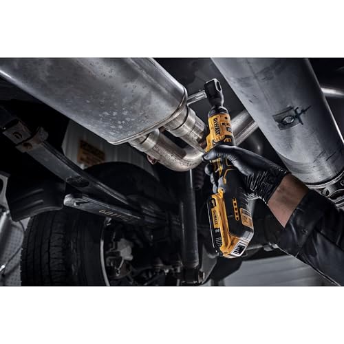 DEWALT ATOMIC 20V MAX* Cordless Ratchet, Brushless, 3/8 in., Tool Only (DCF513B) | Brushless 3/8 in Drive, Up to 70 Ft-Lbs, 0-250 Rpm, LED Work Light, Compact Design, Glass-Filled Nylon Housing, Bare Tool