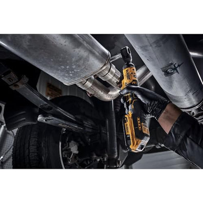 DEWALT ATOMIC 20V MAX* Cordless Ratchet, Brushless, 3/8 in., Tool Only (DCF513B) | Brushless 3/8 in Drive, Up to 70 Ft-Lbs, 0-250 Rpm, LED Work Light, Compact Design, Glass-Filled Nylon Housing, Bare Tool