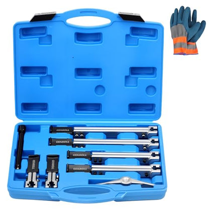 3 in 1 Gear Puller Set, 8pcs 2 Jaw Bearing Flywheel Puller Kit with Reversible Jaws, Cr-V Steel Heavy Duty Pulley Puller Tool for Pulley Gear Bearing Flywheel Removal