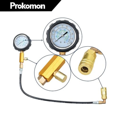 1000 Psi Diesel Engine Compression Tester for Most Diesel Fueled Trucks, Cars and Tractors