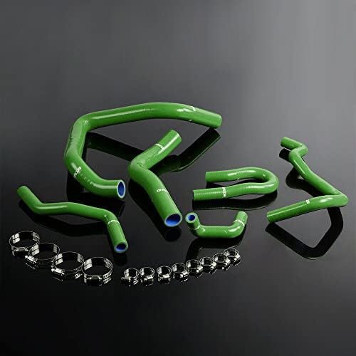 G-PLUS Silicone Radiator Coolant Hose Pipe Kit Clamps Compatible with Honda Civic Type-R EK EG B16A B18C B20B,Green - color: Green