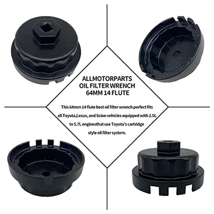 The 3+1 Notched Cap Oil Filter wrench tool IS suitable for some Toyota and Lexus models, such as Toyota GS300 IS part series, Lexus RX350, LS, GS part series