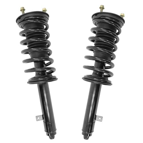 Detroit Axle - AWD 2pc Front Struts for 2007 2008 2009 2010 2011 Lexus GS350, 2006 GS300 Complete Ready Struts w/Coil Spring Replacement Suspension Strut Shock Assembly - size: 13443_13444/Pair