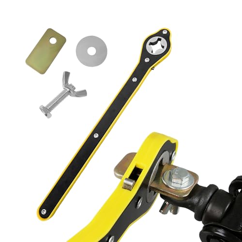Car Jack Ratchet Wrench, 360° Swivel Labor-Saving Scissor Jack Wrench, Jack Lift Speed Handle Tool with Forward and Reversal Knob, Tire Wheel Lug Wrench Car Accessories for Van SUV