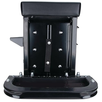 Performance Tool W85025 3-Drawer Rolling Tool Chest Seat With Magnetic Side Trays, Black