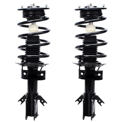 Detroit Axle - FWD 4pc Struts Shock Absorbers Kit for 2013-2020 Ford Fusion, 2 Front Struts w/Coil Spring 2 Rear Shocks Absorbers 2013 2014 2015 2016 2017 2018 2019 2020 Replacement Suspension - size: 4AQ47080/Shock Kit