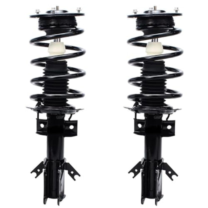 Detroit Axle - FWD 4pc Struts Shock Absorbers Kit for 2013-2020 Ford Fusion, 2 Front Struts w/Coil Spring 2 Rear Shocks Absorbers 2013 2014 2015 2016 2017 2018 2019 2020 Replacement Suspension - size: 4AQ47080/Shock Kit