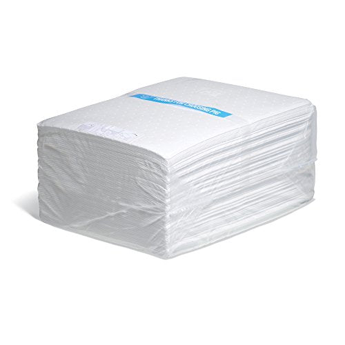 PIG Oil-Only Absorbent Mat Pad | Pack of 100 Mediumweight Oil Pads | Absorbs Oil | 23 oz Absorbency | 20" L x 15" W | MAT455 - style: Without Dispenser Box