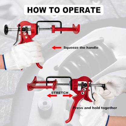 Dual Piston Brake Caliper Compressor, 25750 Brake Caliper Compression Tool for Double Piston Brake Pad Replacement, Disc Brake Pad Separator Tool for Most Cars & Light Trucks