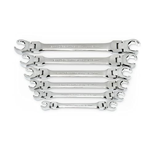 GEARWRENCH 6 Pc. Flex Flare Nut Wrench, Metric - 81911D - size: 6-piece kit, style: METRIC