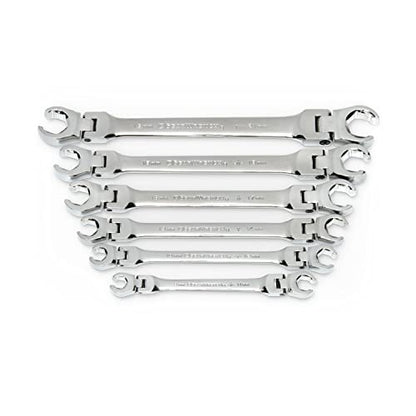 GEARWRENCH 6 Pc. Flex Flare Nut Wrench, Metric - 81911D - size: 6-piece kit, style: METRIC