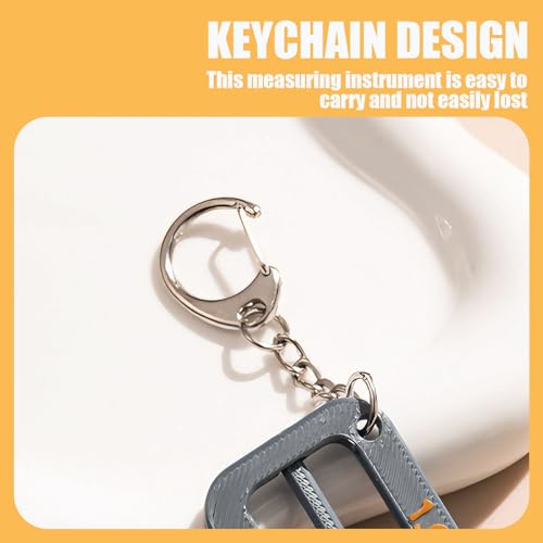 2Pcs Tire Tread Depth Gauge Keychain, Portable Easy Read Tire Tread Measure Tool, Tire Wear Gauge Tread Checker Suitable for Cars, Trucks, Motorcycles, SUVs, Vans