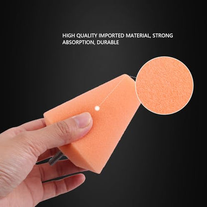 SPTA Polishing Cone, Car Wheel Hub Drill Buffing Sponge Pads Kit, Polishing Ball (Orange T140 Heavy Cut Polishing Cone) - color: Orange T140 Heavy Cut Polishing Cone